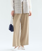 ドレープツイル アシンメトリー ワイド パンツ