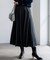 【FUDGE掲載】マットライトタフタ フレアスカート