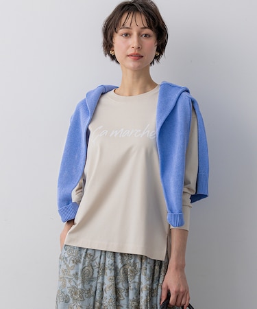 Ca marche ロゴ ロングTシャツ