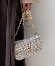 GIOLICA ツイードミニ ショルダーバッグ