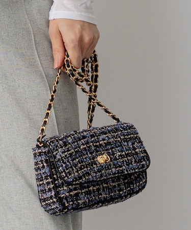 【VERY掲載】GIOLICA ツイードミニ ショルダーバッグ