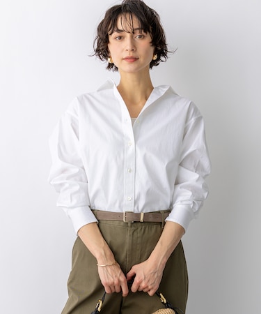 【一部先行予約/VERY掲載】CANCLINI シャーティング ベーシックシャツ