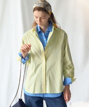 【見上愛さん着用/VERY掲載】CANCLINI シャーティング ベーシックシャツ