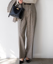 リネンライクブッチャー ワイドパンツ