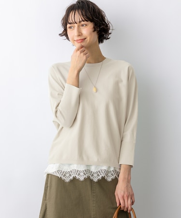 ネオコンフォートストレッチ ドルマン ニット