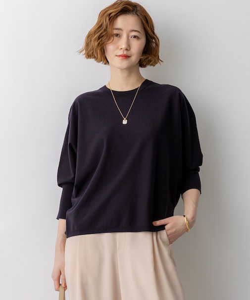 ネオコンフォートストレッチ ドルマン ニット