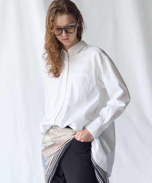 CANCLINI シャーティング ルーズフィットシャツ