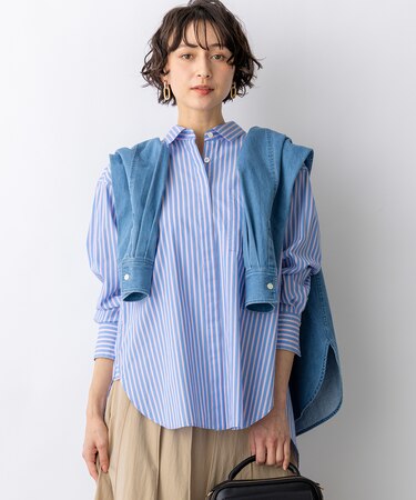 CANCLINI シャーティング ルーズフィットシャツ