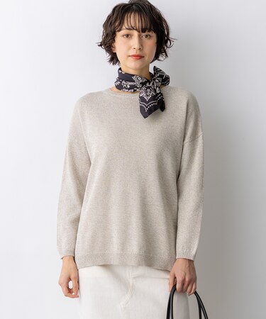 コットンギマムリネ チュニック ニット