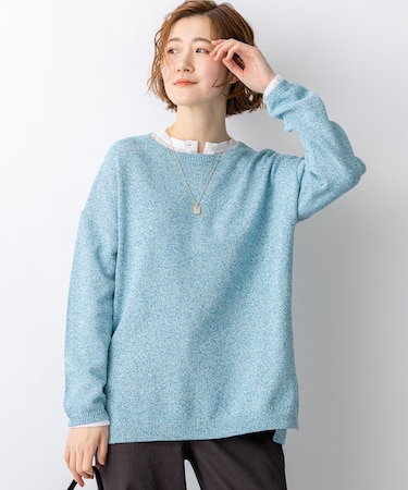 コットンギマムリネ チュニック ニット