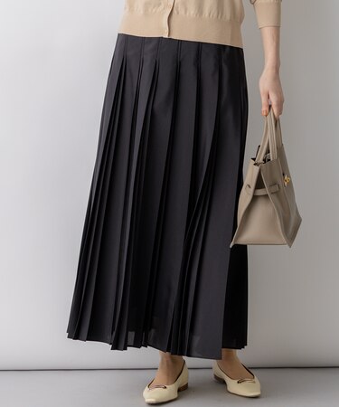 グロッシープリーツ ロングスカート
