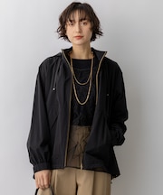 2WAY ストレッチタフタ ボリュームスリーブブルゾン