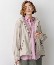 2WAY ストレッチタフタ ボリュームスリーブブルゾン