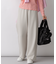 ストレッチダブルクロス ワイドパンツ