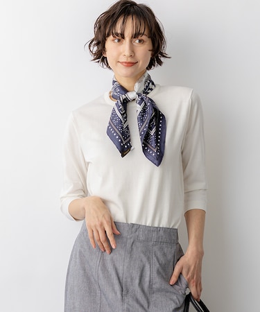 プレミアムビオコットン クルーネック ニット