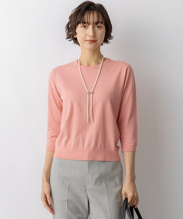 プレミアムビオコットン クルーネック ニット