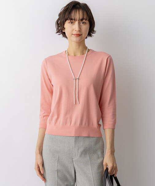 プレミアムビオコットン クルーネック ニット