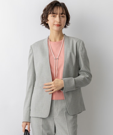 アイアスマットストレッチ ノーカラージャケット