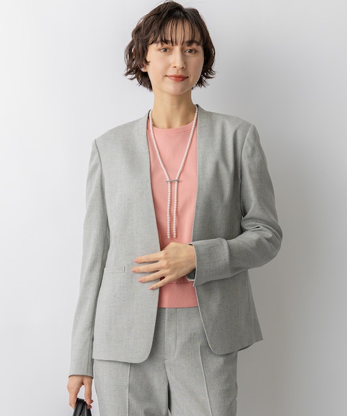 アイアスマットストレッチ ノーカラージャケット