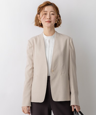 アイアスマットストレッチ ノーカラージャケット