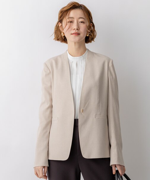 アイアスマットストレッチ ノーカラージャケット