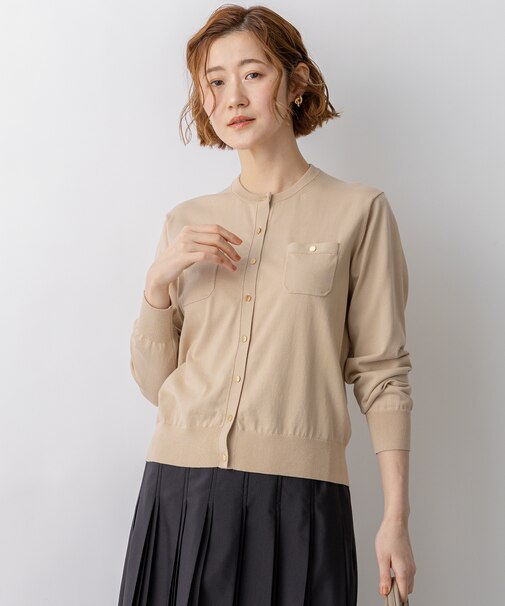 プレミアムビオコットン ポケット カーディガン