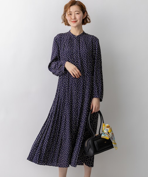 ランダムドットプリント ワンピース