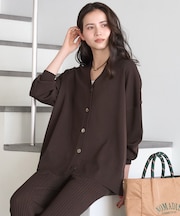 【SLOW/一部店舗限定】コットンポリエステル カーディガン