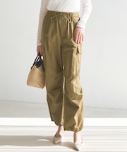 【SLOW/一部店舗限定】ハイカウントギャバ パラシュート カーゴパンツ