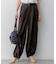 【SLOW/一部店舗限定】ガーメントツイル ワイドタック パンツ
