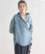 【SLOW/一部店舗限定】2WAY ダンガリー シャツ