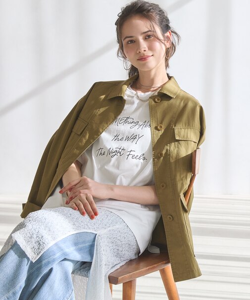 【SLOW/一部店舗限定】ヴィンテージライク ロゴ Tシャツ