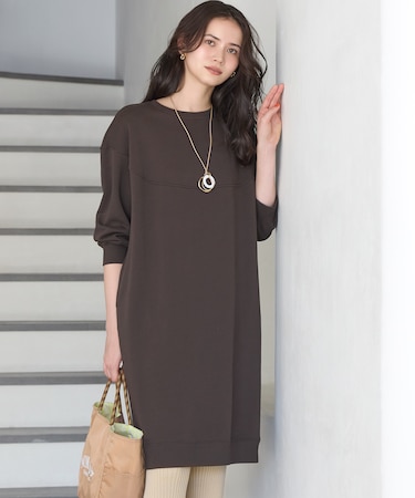 【SLOW/一部店舗限定】ハイゲージテリー デザイン ワンピース