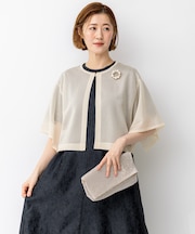 【APPLAUDIR】グロッシーニット ボレロカーディガン