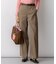 リネンレーヨンストレッチ ワイドパンツ