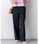 リネンレーヨンストレッチ ワイドパンツ