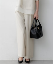 【WEB&一部店舗限定】ストレッチジョーゼット ワイドパンツ