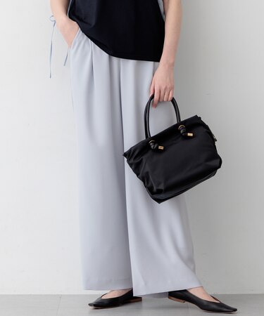 【WEB&一部店舗限定】ストレッチジョーゼット ワイドパンツ