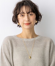 メタルトップ ドロップ ネックレス