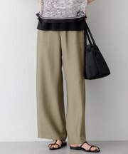 【見上愛さん着用】ブライトカルゼ ワイド パンツ