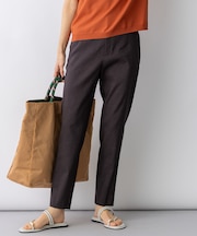 【CanCam掲載】リネンレーヨンストレッチ テーパード パンツ