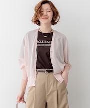 【WEB&一部店舗限定カラーあり】シャイニーシアー ドルマンスリーブ カーディガン