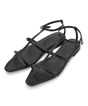 【見上愛さん着用】ポインテッド Tストラップ サンダル