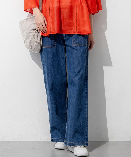 【見上愛さん着用】23区 Summer DENIM ベイカーパンツ