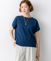 【新色追加/見上愛さん着用】レーヨンポリエステルストレッチ プルオーバー ニット