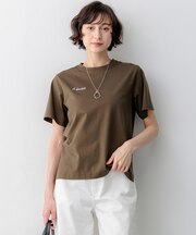 バック刺繍 メッセージロゴ Tシャツ