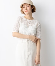 リンクルレースジャージー 5分袖 TEE