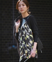 カラーリリープリント キャミソールブラウス