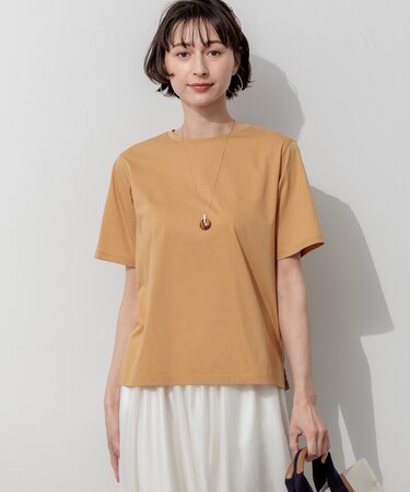 【見上愛さん着用】シアーコンフォート クルーネック Tシャツ