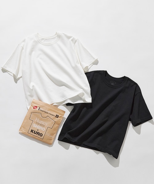 Hanes(R)×23区】SHIRO/KURO 2PACKS クルーネック Tシャツ｜ニジュウ